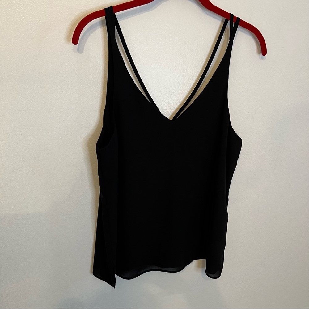 Black tank top blouse
